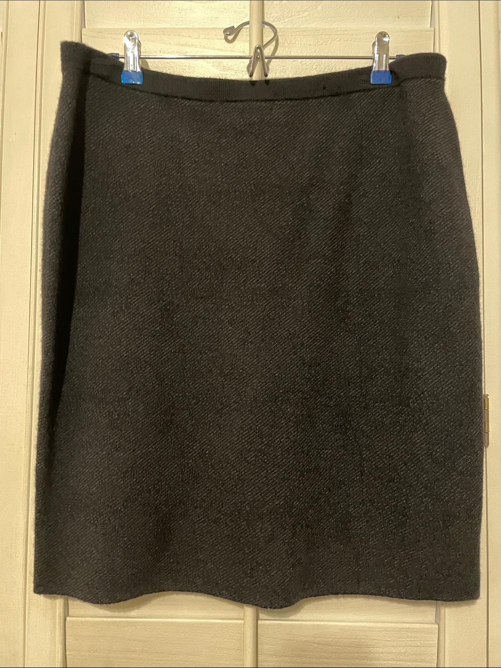 Classic Black Wool Blend Eileen Fisher Skirt